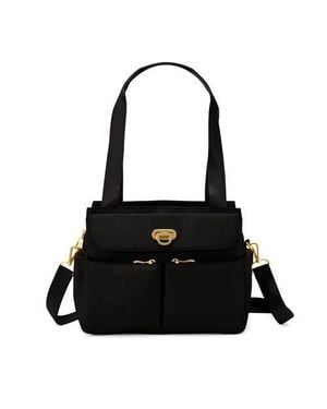 Baggallini Coastal Flip Lock Trio Satchel - Black
