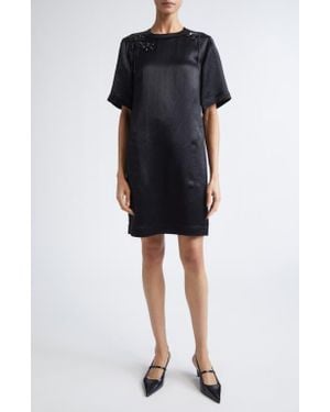 Jason Wu Embellished Washed Twill Minidress - Black