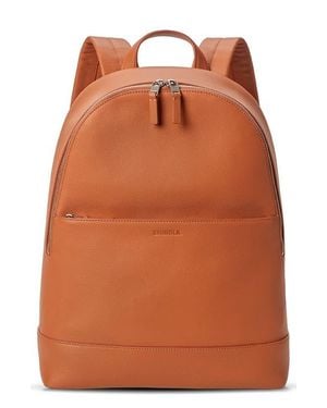 Shinola Canfield Pebble Leather Backpack - Orange