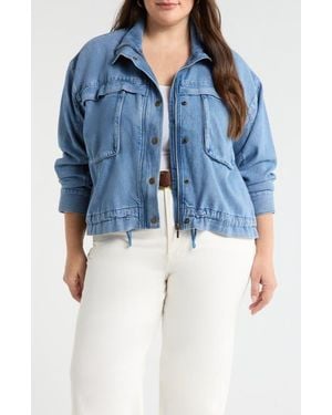 Caslon Denim Utility Jacket - Blue