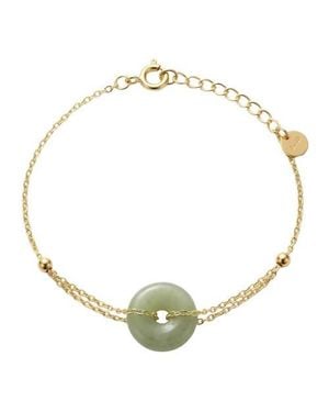 seree Coin Jade Bracelet - Metallic