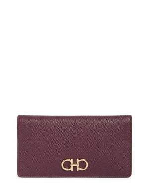 Ferragamo Gancio Continental Wallet - Purple