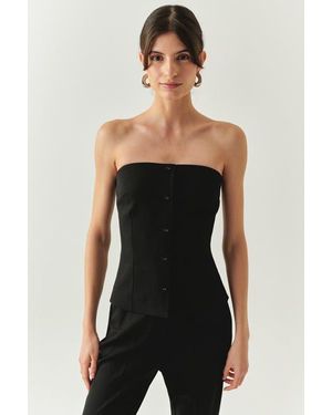 Exquise Baylee Strapless Bustier - Black