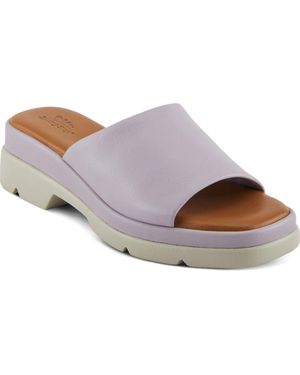 Spring Step Fire Island Platform Slide Sandal - Gray