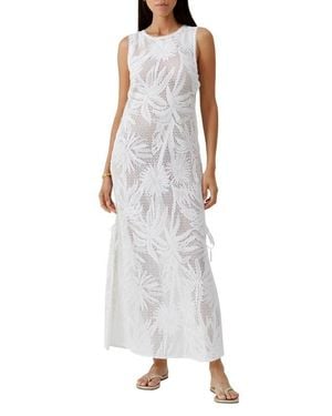 Melissa Odabash Jada Open Stitch Cover-Up Dress - White