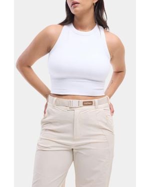 Halfdays Sunn Racerback Tank - White