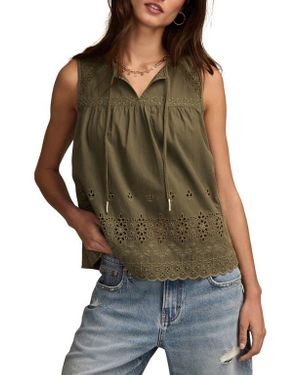 lucky brand eyelet tank