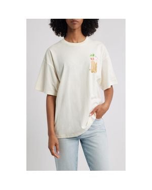GOLDEN HOUR Cowboy Collage Cotton Graphic T-Shirt - White