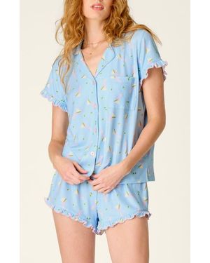 Pj Salvage You Short Pajamas - Blue