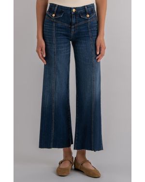 Kut From The Kloth Meg High Waist Ankle Wide Leg Jeans - Blue