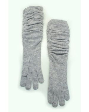 Portolano Rouched Gloves - Gray