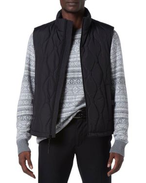 Andrew Marc Hampden Quilt Vest - Black