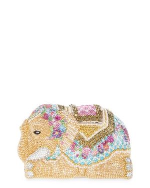 Judith Leiber Elephant Crystal Embellished Clutch - Multicolor