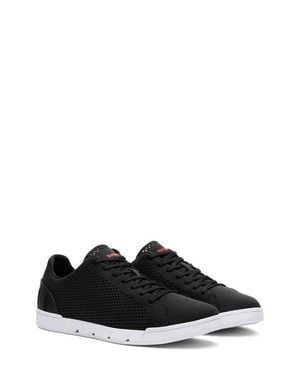 Swims Breeze Tennis Knit Sneaker - Black