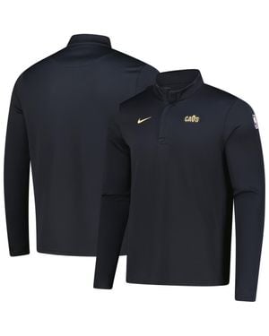 Nike Cleveland Cavaliers 2025/26 Authentic Coaches Quarter-Zip Dri-Fit Top - Blue