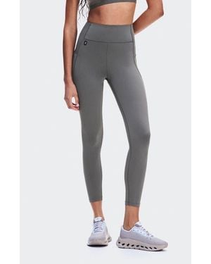 On Shoes 7\/8 Train High Waist Pocket Leggings - Gray