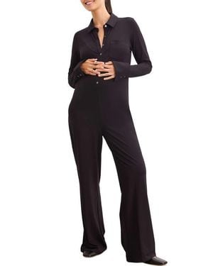 Hatch Collection The Bodyflex Bombshell Nursing Jumpsuit - Black