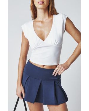 Florence By Mills Lace Trim T-Shirt - White