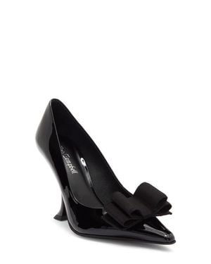 Jeffrey Campbell Pardon Bow Pointed Toe Pump - Black