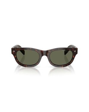 Prada 52Mm Polarized Cat Eye Sunglasses - Green