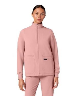 Jaanuu Ceri 6-Pocket Classic Scrub Jacket - Pink