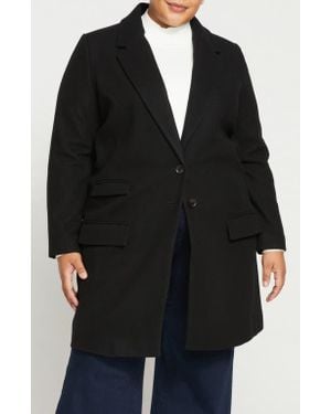 UNIVERSAL STANDARD Harlow Classic Wool Blend Coat - Black