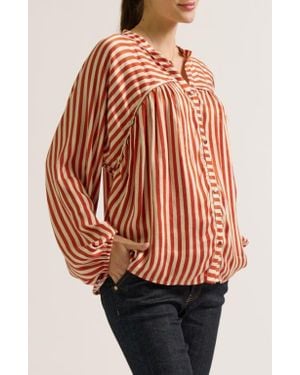 Cache Coeur Madeleine Maternity & Nursing Blouse - Orange