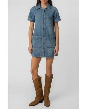 Kut From The Kloth Parker Denim Shirtdress - Blue