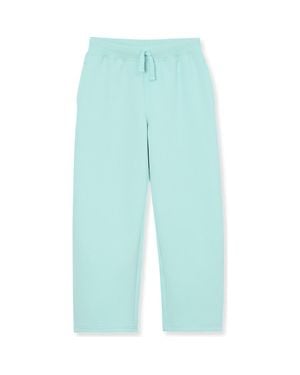 Lands' End Girls Plus Wide Leg Knit Pants - Blue