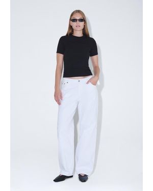Dr. Denim Hill Low Relaxed Jeans - White