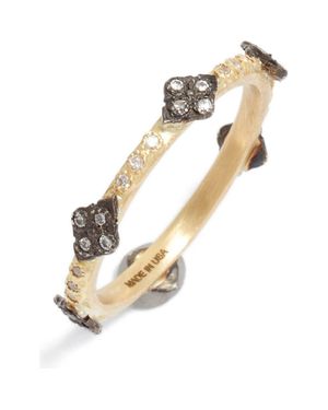 Armenta Old World Diamond Station Ring - White