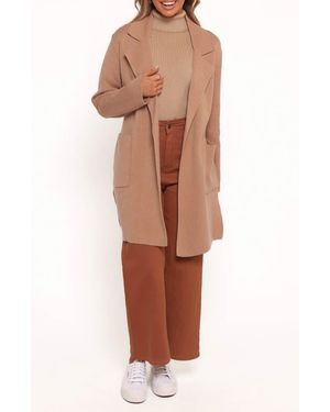 Petal & Pup Corio Tie Waist Coatigan - Natural