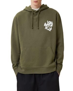 AllSaints Orlando Logo Graphic Hoodie - Green