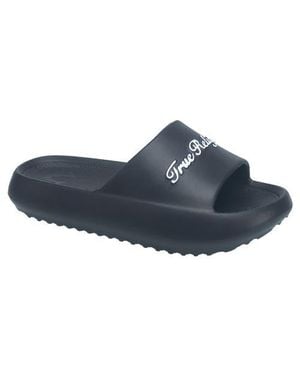TRUE RELIGION Foxy Logo Slide - Blue