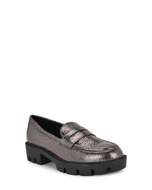 Nine West Maibel Platform Penny Loafer - Gray
