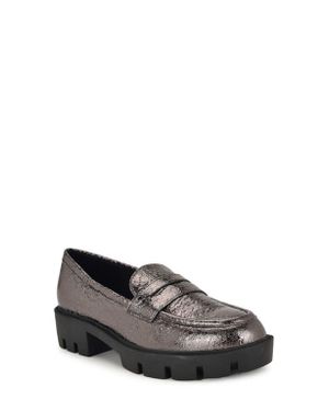 Nine West Maibel Platform Penny Loafer - Gray