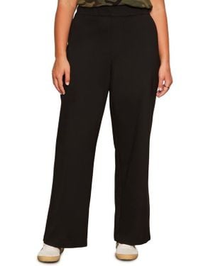 Sanctuary Runway Ponte Straight Leg Pants - Black