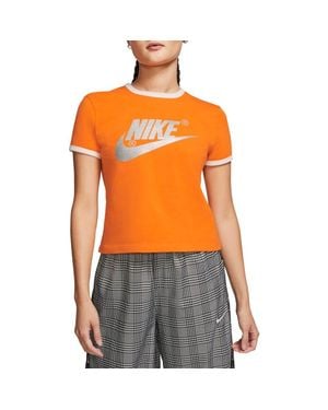 Nike X Olivia Kim Nrg Futura Logo Tee - Orange