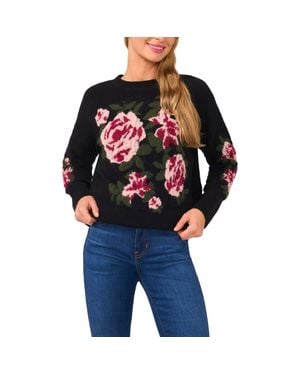 Ted Baker 3-D Rose Jacquard Sweater - Blue