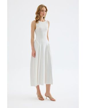 Monlicia Elaris Viscose Bodycon Maxi Dress - White