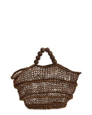 Poolside The Comporta Straw Tote - Brown