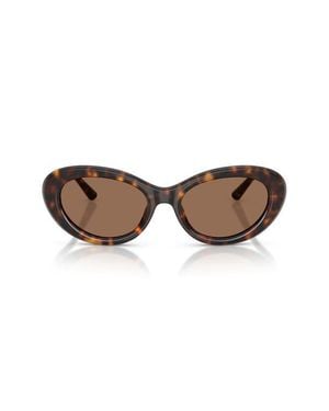 Dolce & Gabbana 54Mm Oval Sunglasses - Brown