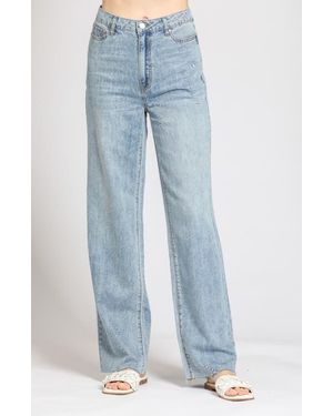 Apny Featherweight Wide Leg Jeans - Blue