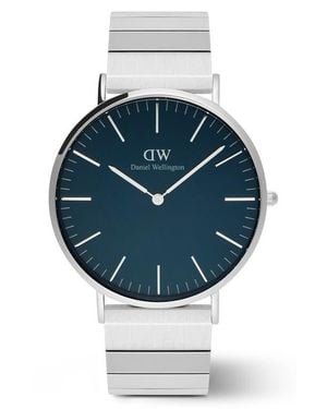 Daniel Wellington Classic Piano Link Bracelet Watch, 40Mm - Gray