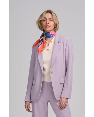 Elle Collection One Button Jacket - Purple