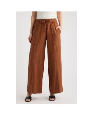 Wit & Wisdom Skyrise Wide Leg Pants - Brown