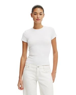 Cotton On Blake Crew Short Sleeve - White