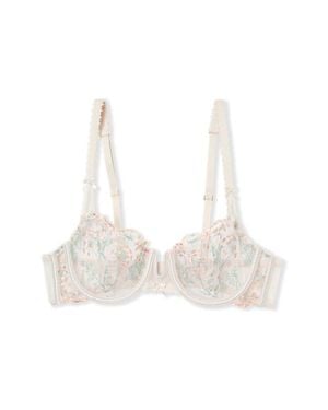 Etam Infusion N*9 Embroidered Underwire Balconette Bra - White