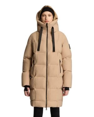 Alpenhaus Cluze Mid-Length Puffer With Square Quilting - Natural
