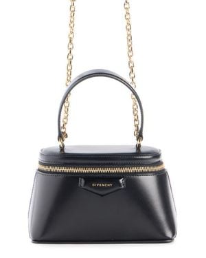 Givenchy Mini Antigona Vanity Leather Handbag - Black